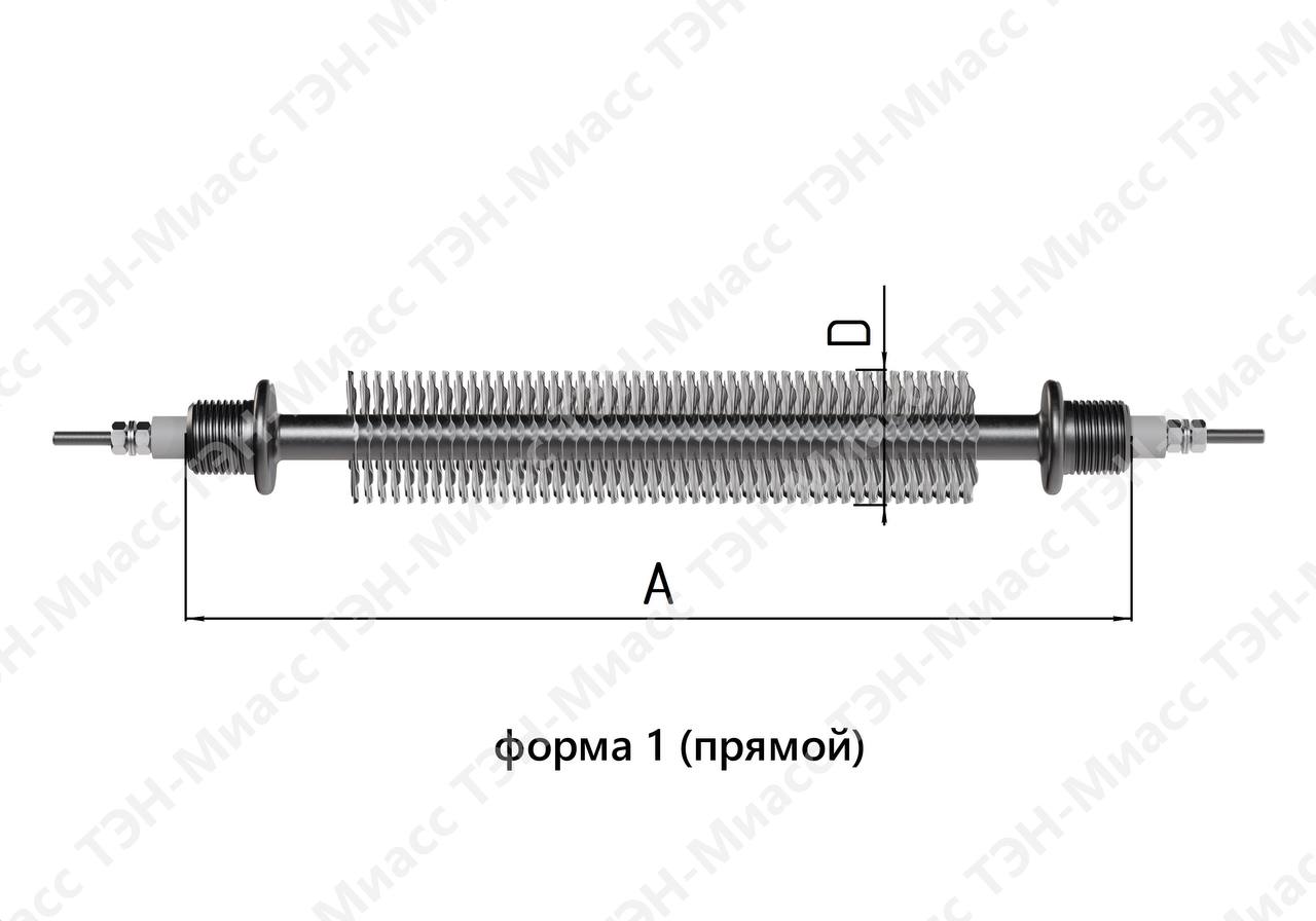 ТЭН воздушный оребренный
